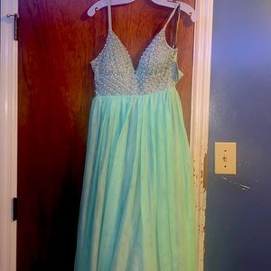 Prom dress/Bridal dress with tag on it.